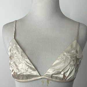 Zara silk bralette with storage bag